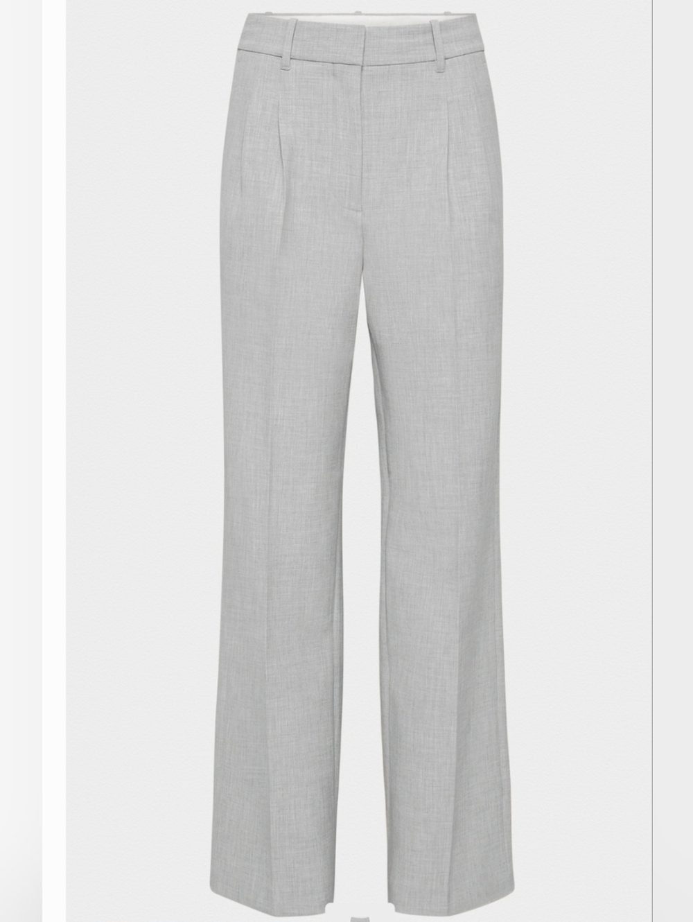 Aritzia Effortless Pant Light Grey Size 0 Tailored Trouser High Rise Wide Leg